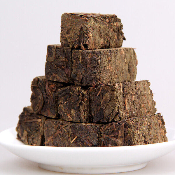 HelloYoung Anhua Dark Tea Instant Hei Cha Mini Brick Fu Zhuan Golden Flower Tea 200g