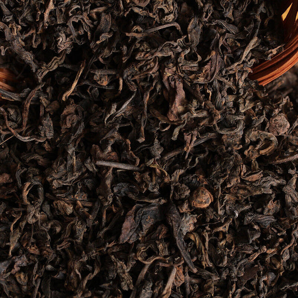 HelloYoung Yunnan Puerh Tea Zhang Xiang Ancient Tree Puer Loose Ripe Basket Pack 300g