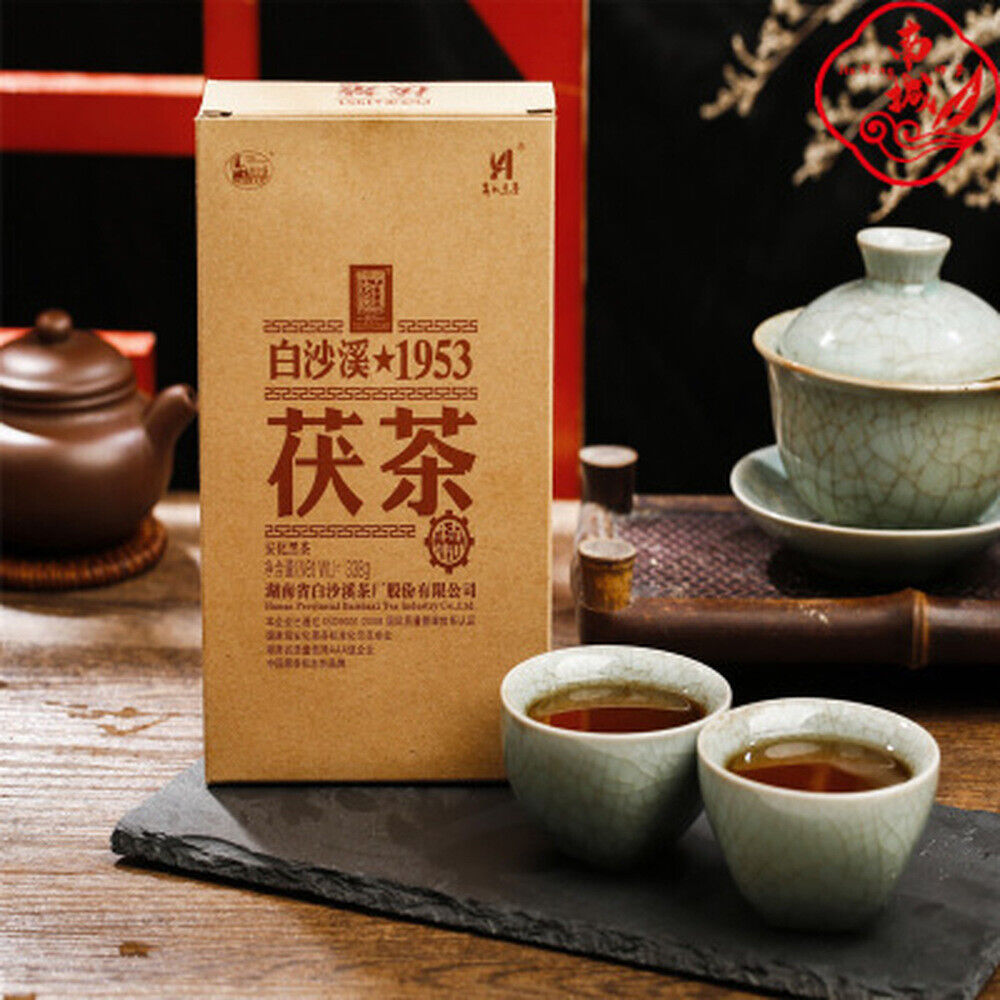 HelloYoung Anhua Baishaxi 1953 Fucha Hunan Anhua Black Tea 338g Golden Flower Dark Tea