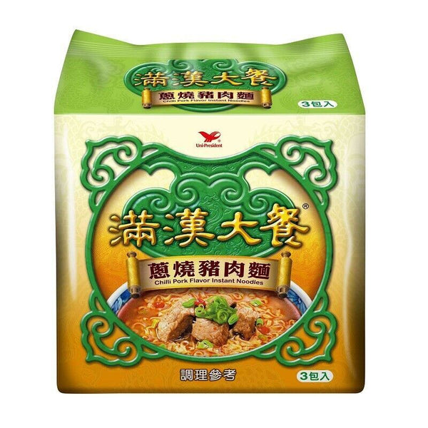 Taiwan Uni-President 統一滿漢大餐 Instant Beef Noodle Flavors Select