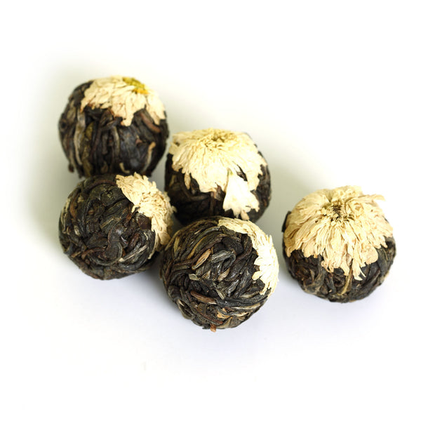 HelloYoung HELLOYOUNG 100g White Chrysanthemum Yunnan puer Pu'er Puerh Tea Raw Ball Tuo