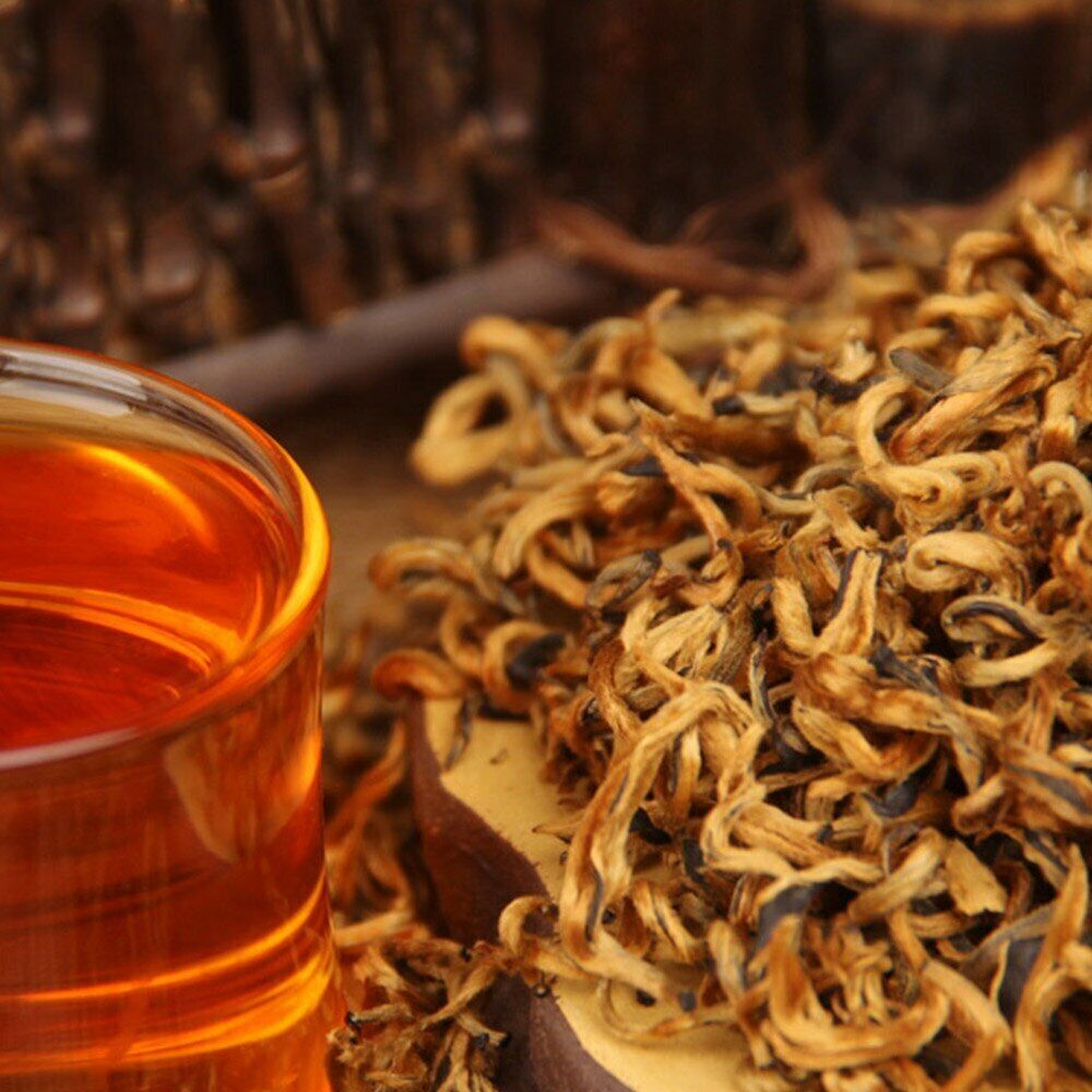 HelloYoung Honey Fragrant Golden Bud Black Tea Dian Hong Black Chinese Tea Red Tea 100g/box