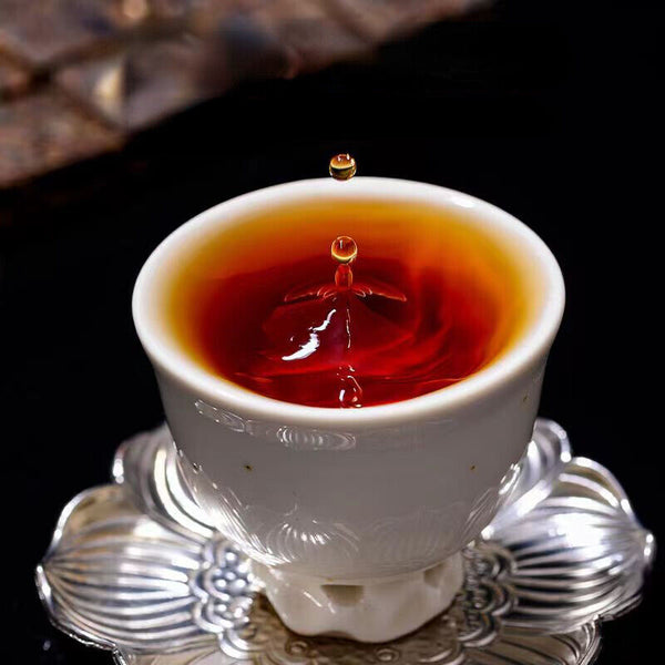 50g Puerh Ripe Tea Glutinous Rice Fragrance Pu-erh Cooked Tea Brick Pu'er Tea
