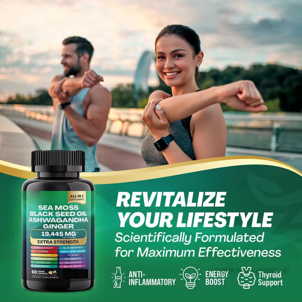 Dynamische Vitalität Bundle Sea Moss Multivitamin für Shilajit Power Combo