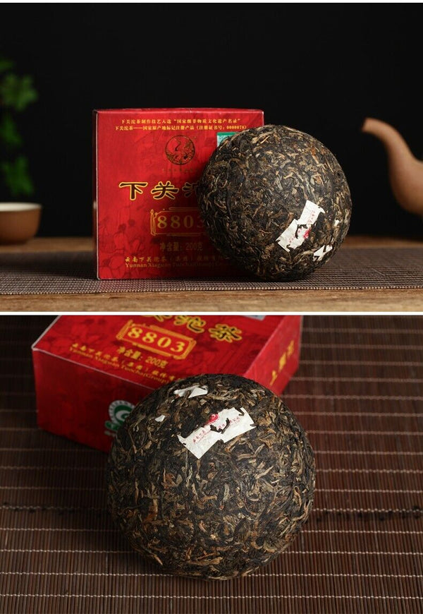 HelloYoung Xiaguan Tuocha 8803 YIWU Mt.Old Tree Green Puer Tea Raw Pu'er 200g Box