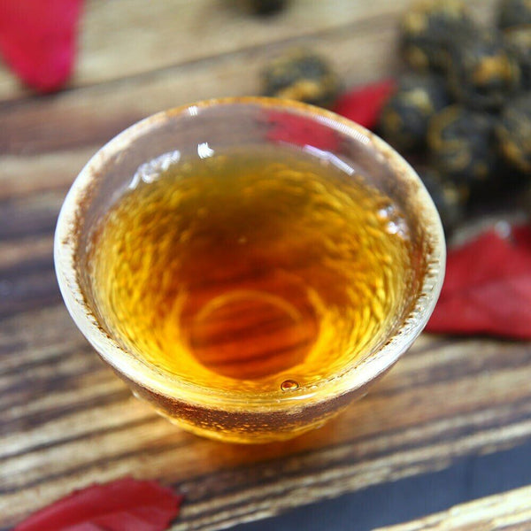 HelloYoung TeaYunnan Ancient Trees Golden Pearl Dian Hong Chinese Black Tea 100g
