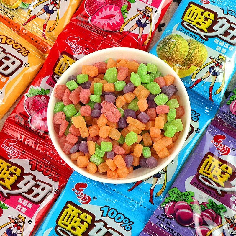 5g*30bags SuanNiu Multiple flavors of fruit candy Sour & sweet gummies 酸妞水果糖