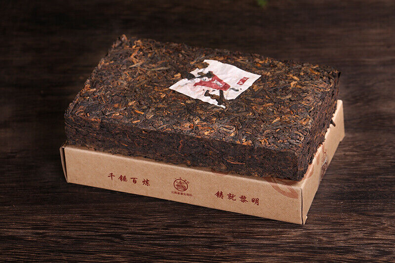 Bajiaoting Classic A Brick Pu'er Tea Cooked Tea Menghai Arbor Puer 250g