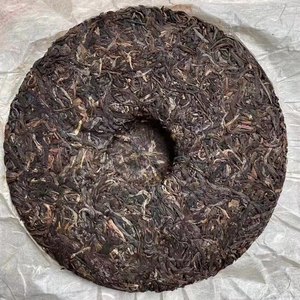 357g Yunnan Raw Pu'er Tea Cake  Menghai Qizi Pu-erh Raw Tea Old Puerh Tea