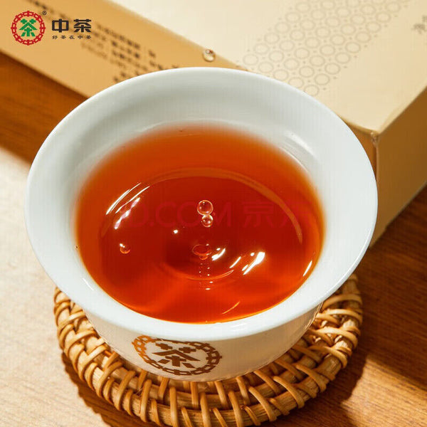 HelloYoung TeaCOFCO Anhua Dark Black Tea Jinhua Fu Cha Tea Three Year Old Fu Brick Tea 350g