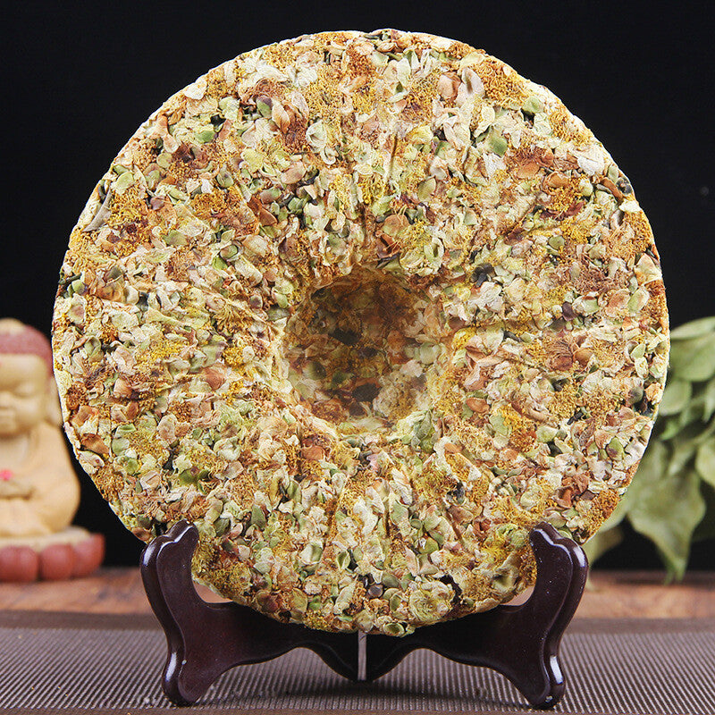 HelloYoungTea GU SHU CHA HUA Flower Lincang Snowy Mountains Ancient Tree Raw Puer Tea 357g
