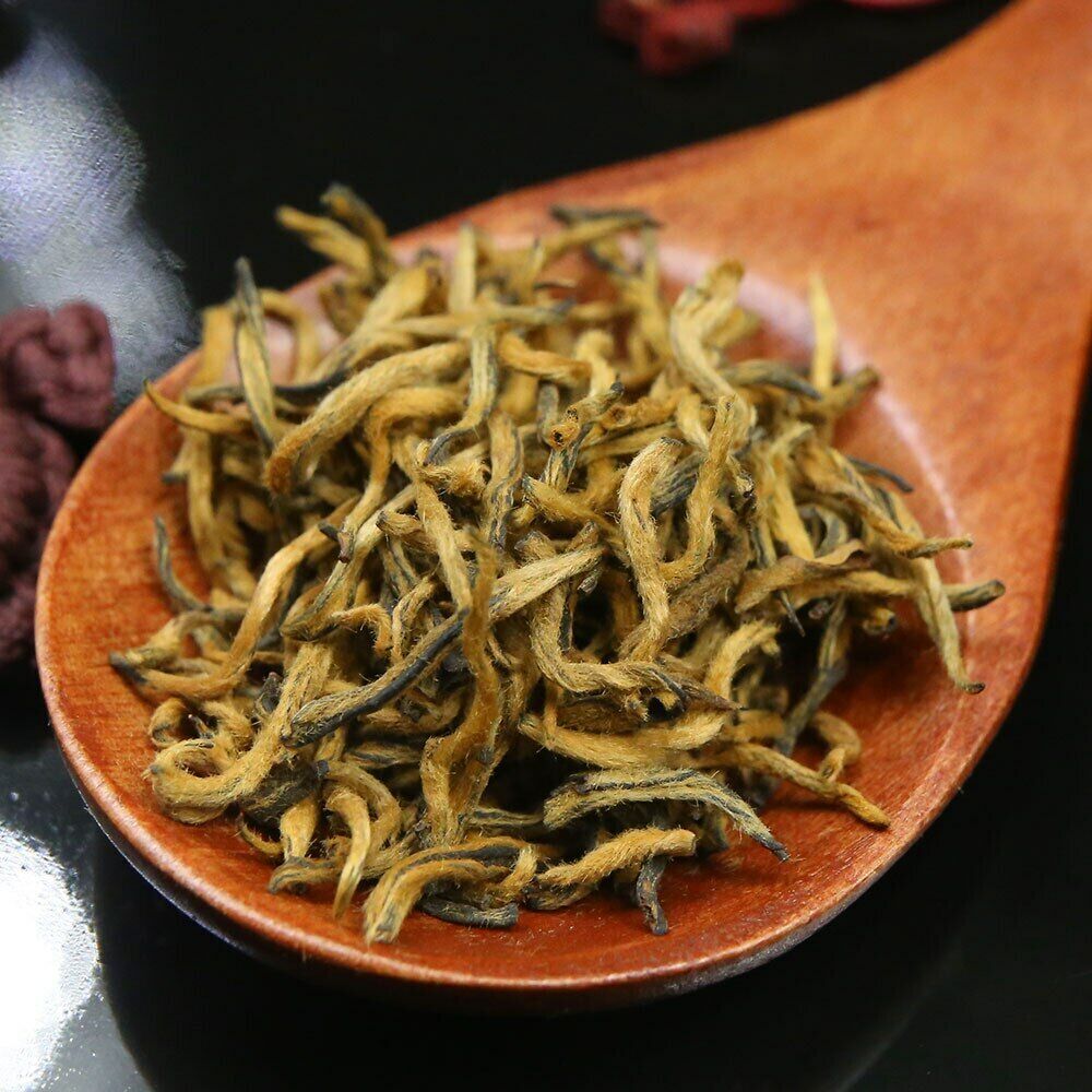 HelloYoung TeaChinese Tea Hand-picked Jin Jun Mei Black Tea Golden Eyebrow Wuyi Teas 250g