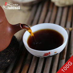 HelloYoung yr Yunnan Puer Cake Shu Pu er Long Dao Ripe Puerh Tea Cake 100g