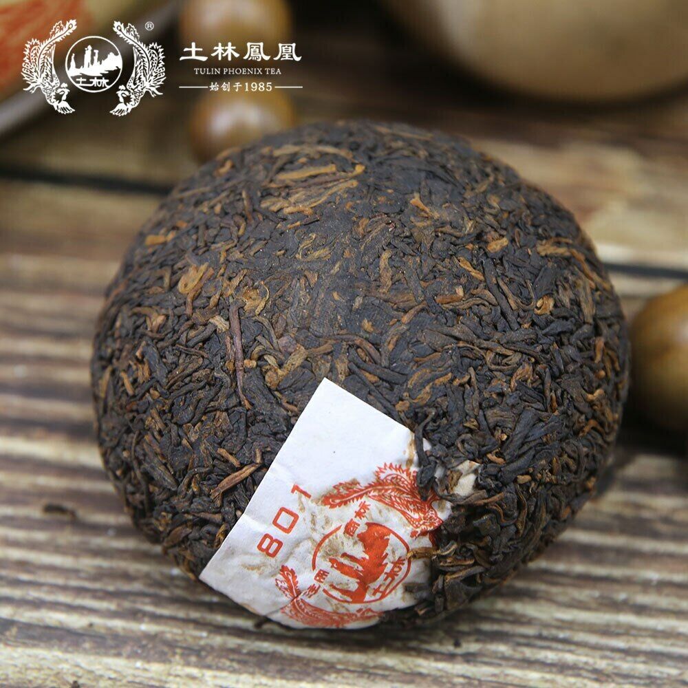 HelloYoung Tulin Fenghuang Yunnan Puer Tea Phoenix Puer Ripe Tuo Cha 801 Tuocha 100g