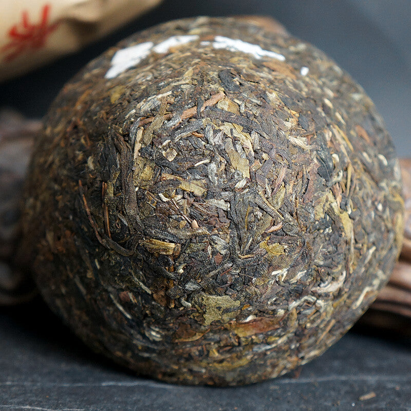 HelloYoungTea 2016 Xiaguan Baoyan Flame Tibetan Jincha Mushroom Shaped Puer Tea 250g Raw Pu'er