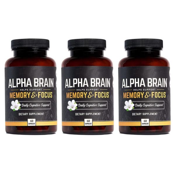 1-5PCS Alpha Brain Memory & Focus 60 Capsules Supplement for Men & Women