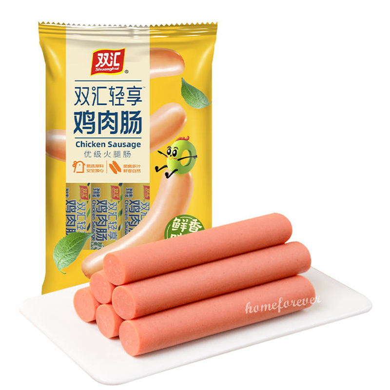 380g x 3 Bags Shuanghui Chicken Sausages Chinese Snack Food 双汇鸡肉肠 Secondary image