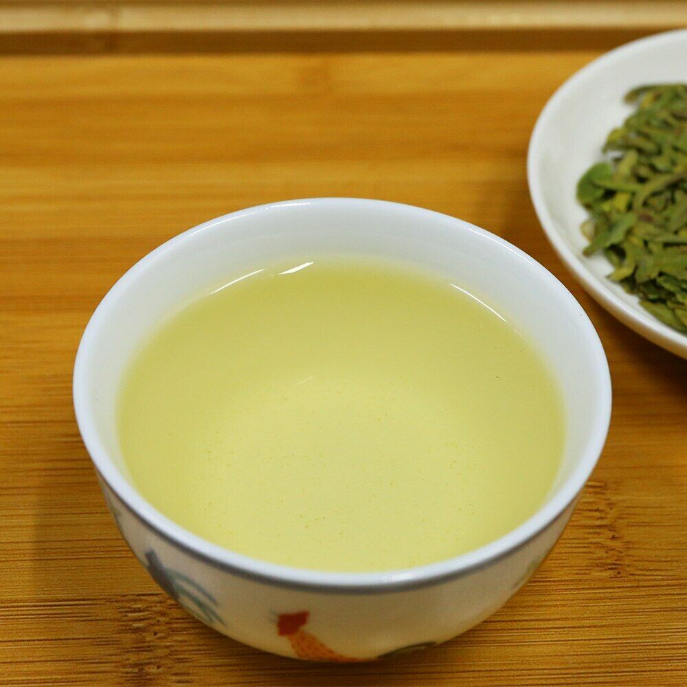 HelloYoung Chinese Longjing Green Tea Lung Ching Tea Xihu Dragon Well Long Jing 100g
