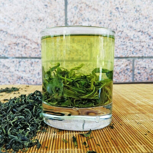 HelloYoung Chinese Shandong Rizhao Green Tea Spring High Moutain Fresh Taste Ri Zhao Lv Cha
