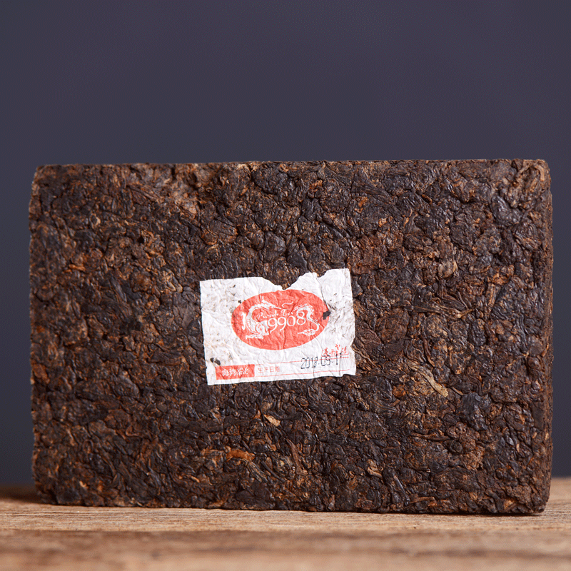 HelloYoung Haiwan Lao Tong Zhi 9908 Ripe Pu'er Lao Cha Tou Old Brick Shu Puer Tea 500g