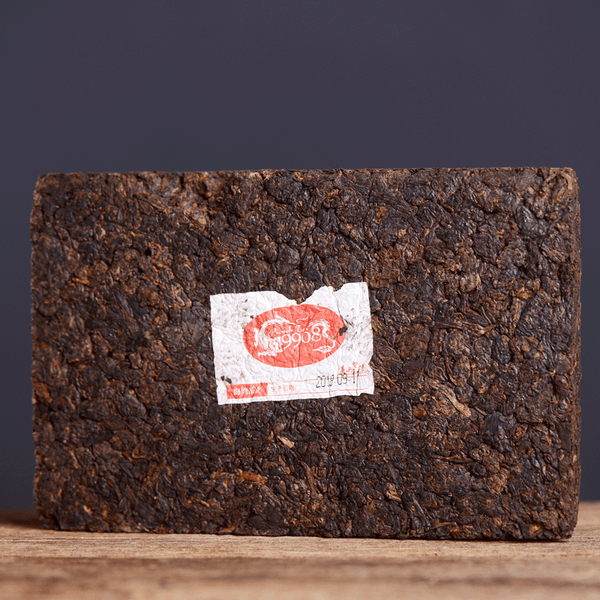 HelloYoung Haiwan Lao Tong Zhi 9908 Ripe Pu'er Lao Cha Tou Old Brick Shu Puer Tea 500g