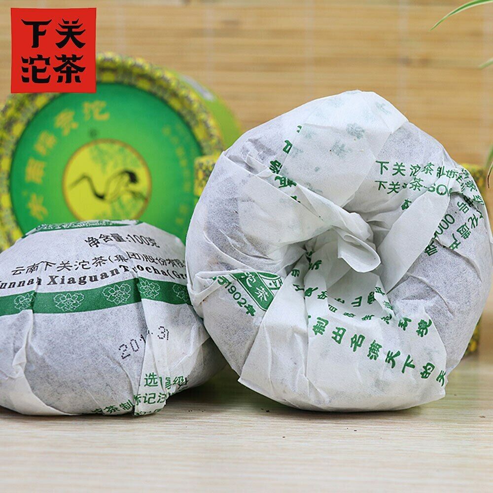 HelloYoung Xia Guan Tuocha Tea Nannuo Gong Tuo Tribute Tuo Raw Pu Er Tee 100g Secondary image