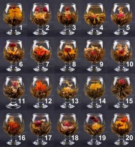 TemuTea Artistic Flowers Tea Blooming Flower Tea 20 Pieces Blooming Tea Balls Green Tea
