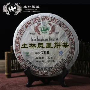 TuLin Aged Pu Erh Tea Feng Huang Bing Cha 700 Yunnan Puer Tea Raw Tea 380g Main image