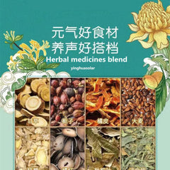 HelloYoung Health Herbal Tea Nourishing Throat 北京同仁堂大麦薄荷桔梗清润养生咽喉茶胖大海雪梨枇杷茶栀子金银花菊花罗汉果5g*24袋/盒