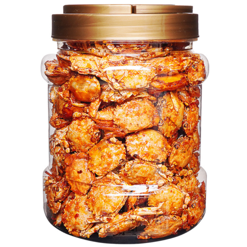 Spicy Baby Sea Crab Instant Canned Seafood Snack - A Fiery Delight from Deep Sea