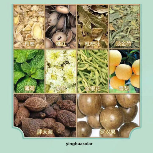 HelloYoung Nourishing Throat Health Herbal Tea 北京同仁堂胖大海雪梨枇杷茶栀子金银花菊花罗汉果大麦薄荷桔梗清润养生咽喉茶5g*24袋/盒