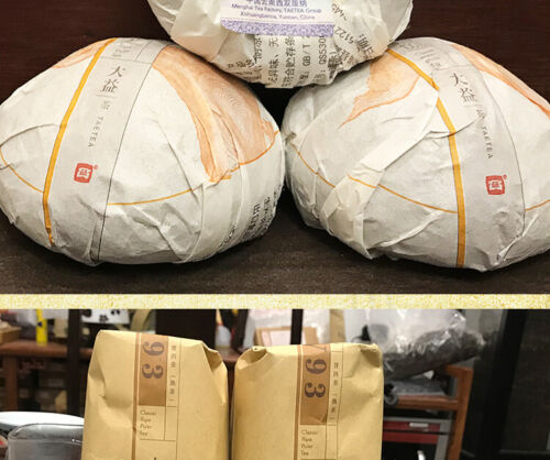 500g/1.1LB Dayi Ripe Pu-erh Organic Pu'er Tea Tuo Cha V93 Natural Menghai Ripe