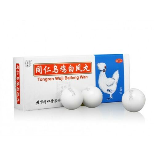 Tongren Wuji Baifeng Wan, Helps Menstruation (9g X 10 Pills)北京同仁堂同仁乌鸡白凤丸