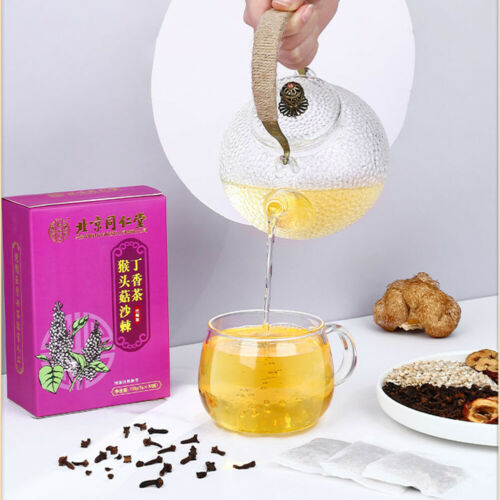 Nourishing stomach tea natural healthy herb 同仁堂tongrentang猴头菇沙棘丁香茶5g*30小袋 养胃茶调理肠胃