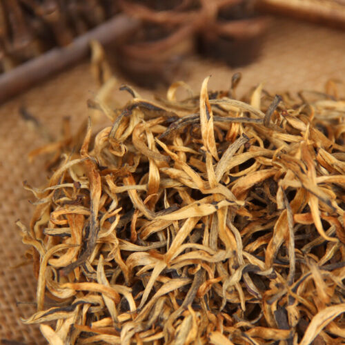 HelloYoung Dianhong Gold Bud Red Rhyme Dian Hong Natural Tea Jin Ya Chinese Black Tea 70g