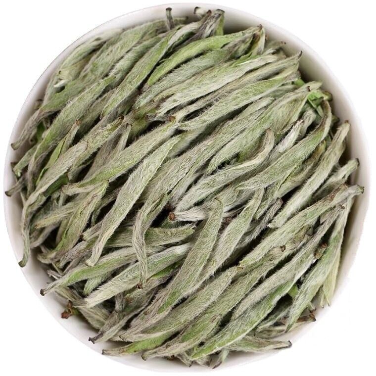 HelloYoung White Hairs Silver Needle Fuding White Tea Spring Tea Ming Qian First Pick 50g