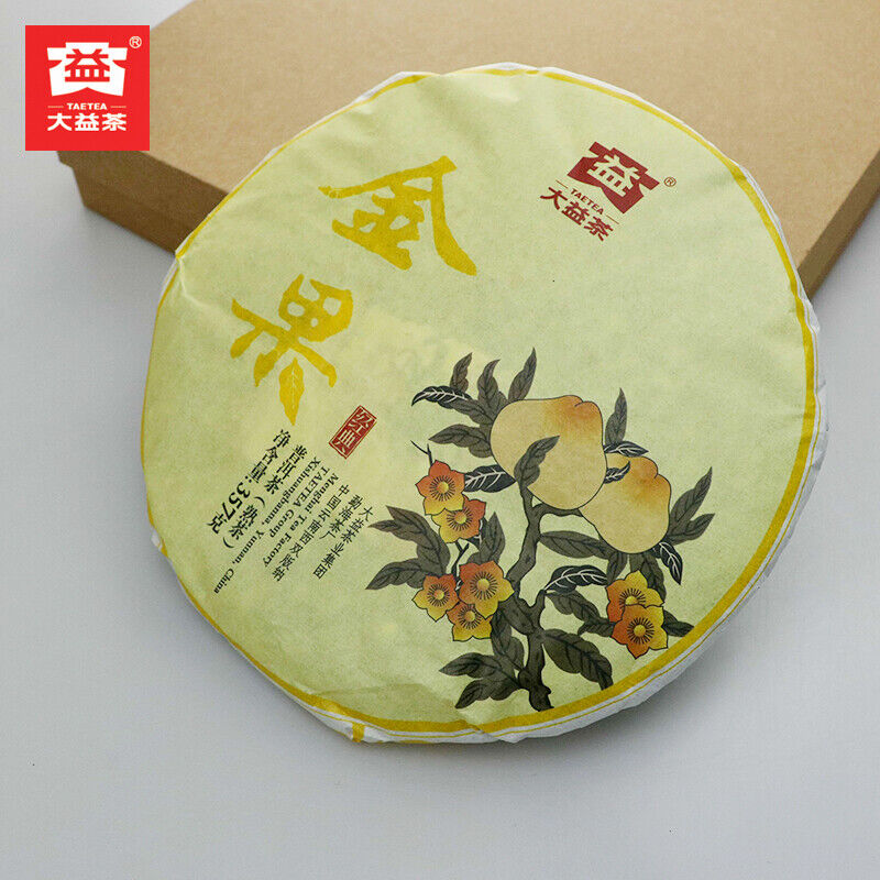 HelloYoung Golden Fruit * 2016 Menghai Tea Factory TAETEA Puerh Shu Dayi Ripe Puer Tea 357g