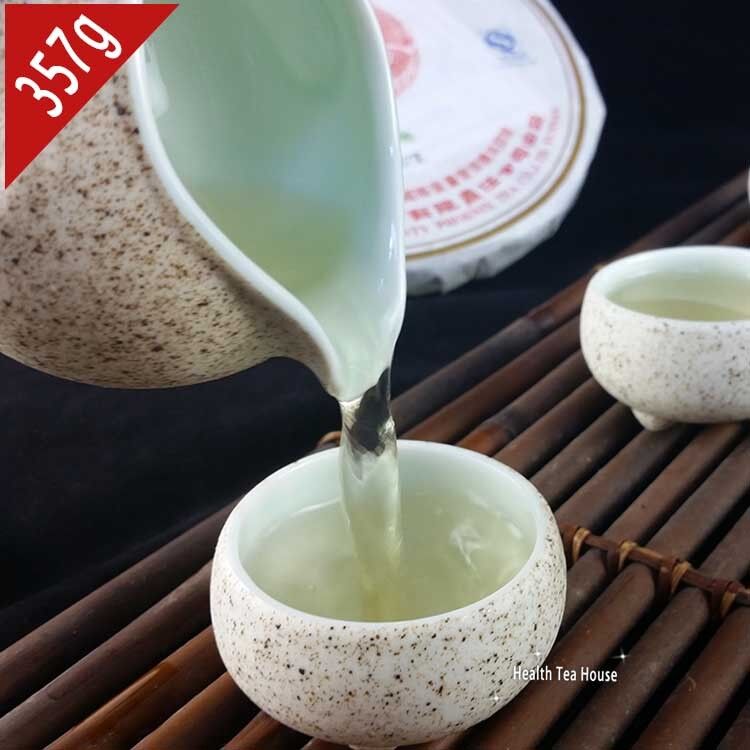 HelloYoung yr Ban Zhang Gold Silk Iron Pu er Cake 357g, raw pu erh tea shen puerh