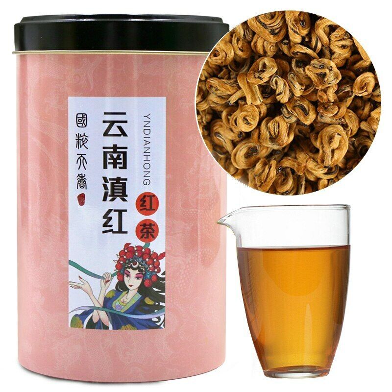 HelloYoung Fengqing Dian Hong Huang Jin Luo Golden Dianhong Yunnan Balck Tea 250g/can Main image