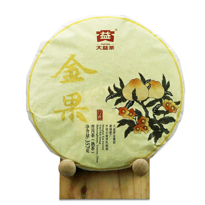 HelloYoung Golden Fruit * 2016 Menghai Tea Factory TAETEA Puerh Shu Dayi Ripe Puer Tea 357g